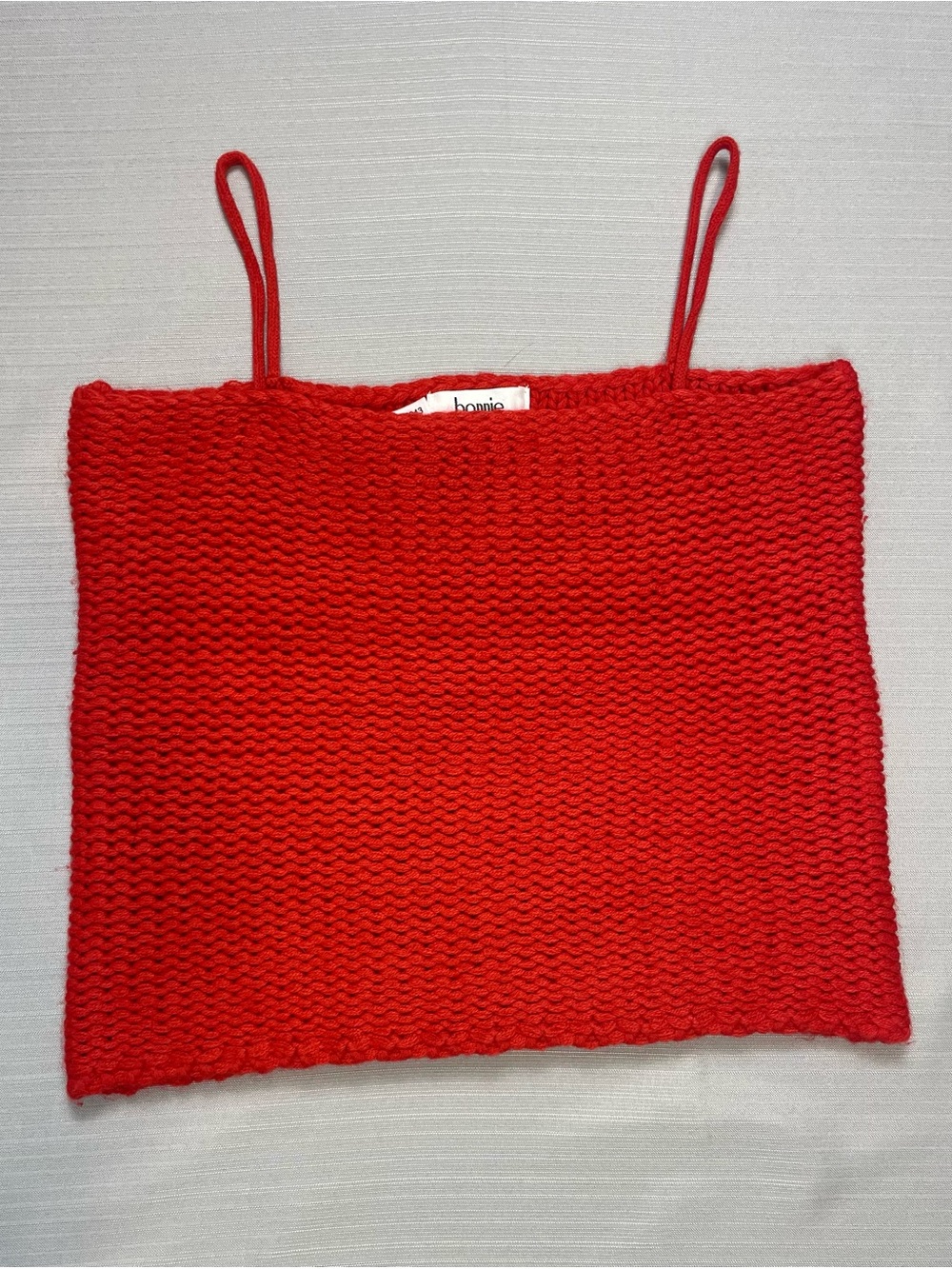 NWT Vintage Bonnie & Bill by Holly Red Knit Camisole Crop Top